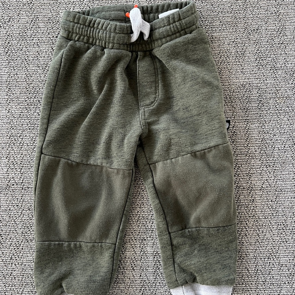 Olive Green Timberland Kids Jogger Pants